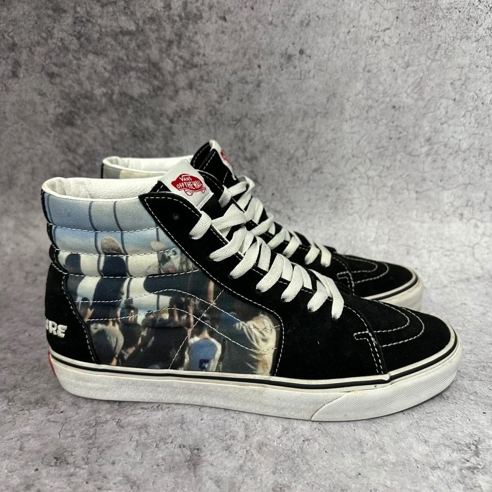 Vans Sk8-Hi MOCA Frances Stark Mens 10 Black Graphic Print High Top Sneakers